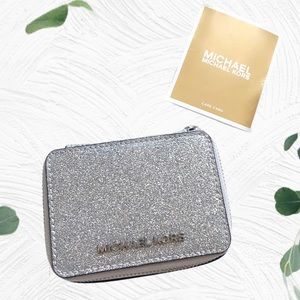Michael Kors Silver Glitter Small Case Box